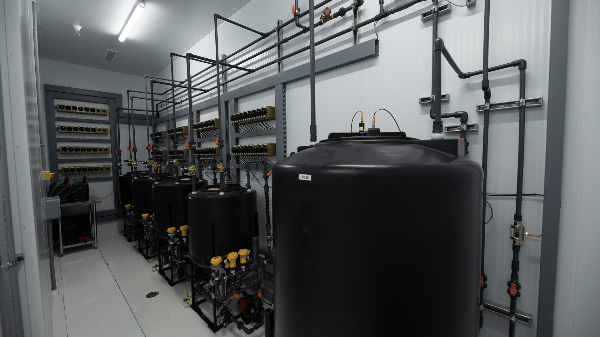 This is a photo of the irrigation room at CRIC Labs